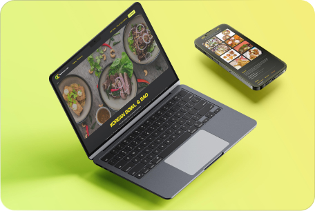 QuickCrave cafe platform mockup